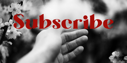 Subscribe Font Poster 2