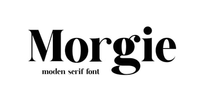 Morgie Font Poster 1