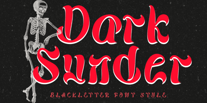 Dark Sunder Font Poster 1
