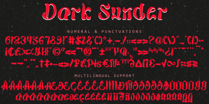 Dark Sunder Font Poster 7