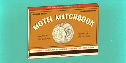 Motel Matchbook Font Poster 1