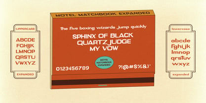 Motel Matchbook Font Poster 5