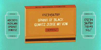 Motel Matchbook Font Poster 6