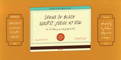 Motel Matchbook Font Poster 7