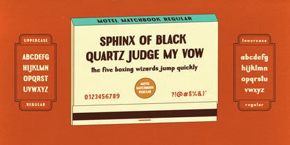 Motel Matchbook Font Poster 4