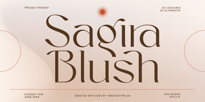 Sagira Blush Font Poster 1
