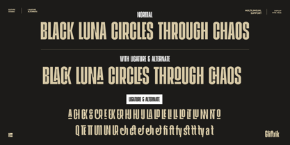 Gliftrik Font Poster 8