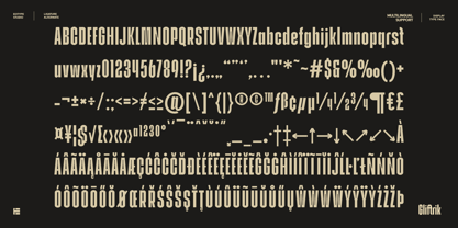 Gliftrik Font Poster 7