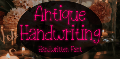 Antique Handwriting Font Poster 1
