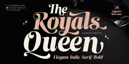 The Royals Queen Font Poster 1
