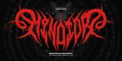 Minotor Font Poster 1