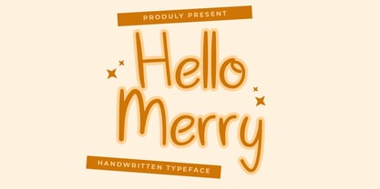 Hello Merry Font Poster 1