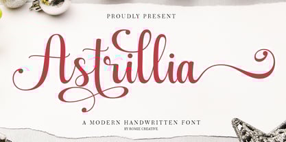 Astrillia Script Font Poster 1