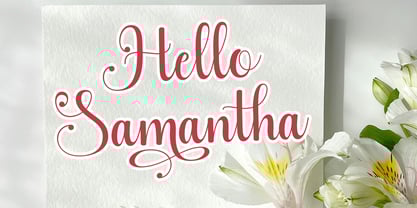 Astrillia Script Font Poster 2