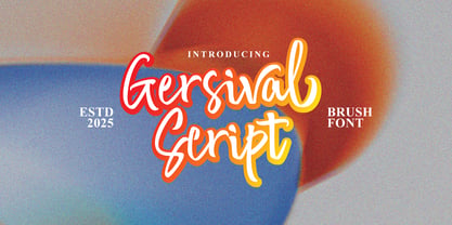 Gersival Script Font Poster 1