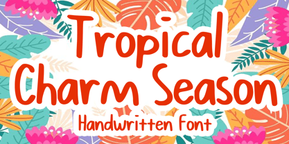 Tropical Charm Season Font Poster 1