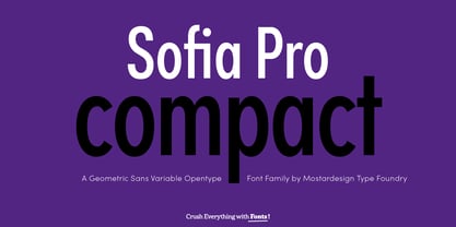 Sofia Pro Compact Font Poster 1