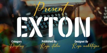 Exton Font Poster 1