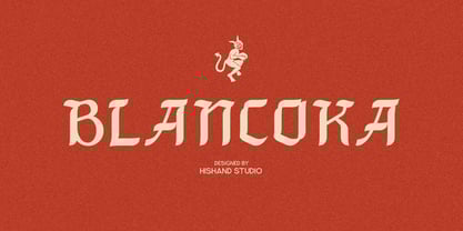 Blancoka Font Poster 1
