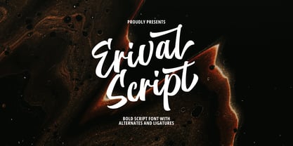 Erival Script Font Poster 1