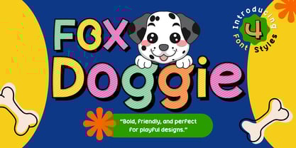 Fox Doggie Font Poster 1