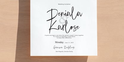 Emoray Signature Brush Font Poster 3