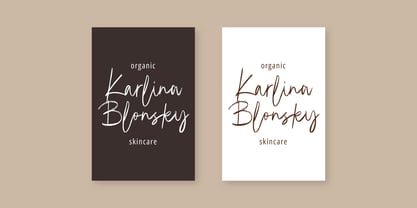 Emoray Signature Brush Font Poster 2