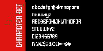 Breaker Slash Font Poster 5