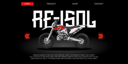 Breaker Slash Font Poster 2