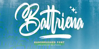 Battriena Font Poster 1