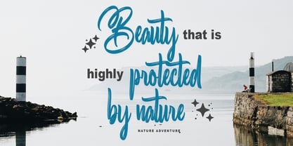 Battriena Font Poster 4