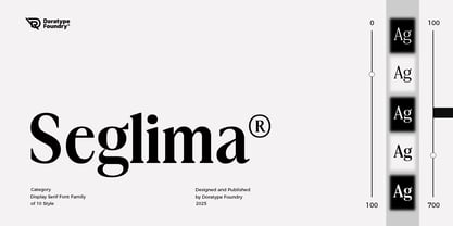 Seglima Variable Font Poster 1