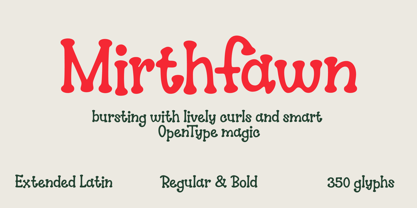 Mirthfawn Font Poster 1