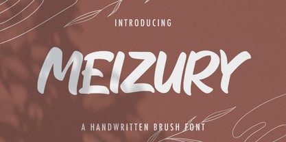 Meizury Font Poster 1