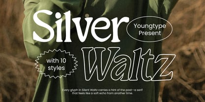 Silver Waltz Font Poster 1