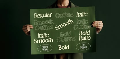 Silver Waltz Font Poster 9