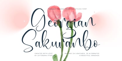Georgian Sakuranbo Font Poster 1