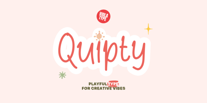 Quipty Font Poster 1
