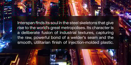 Interspan Font Poster 2