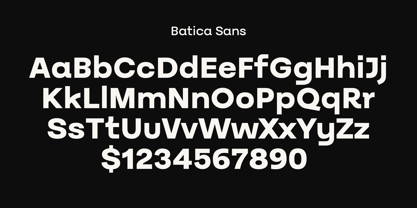 Batica Sans Font Poster 7