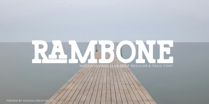Rambone Font Poster 1