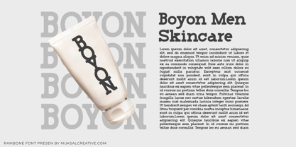 Rambone Font Poster 6