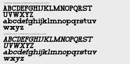 Rambone Font Poster 13