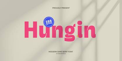 Hungin Font Poster 1