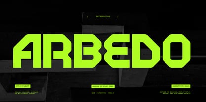 Arbedo Font Poster 1
