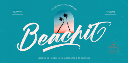 Beachit Font Poster 1