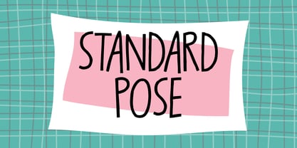 Standard Pose Font Poster 1