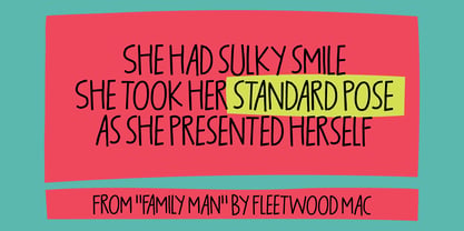 Standard Pose Font Poster 2