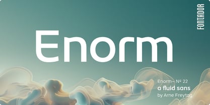 Enorm Font Poster 1