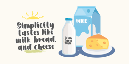 Chunky Bright Font Poster 4